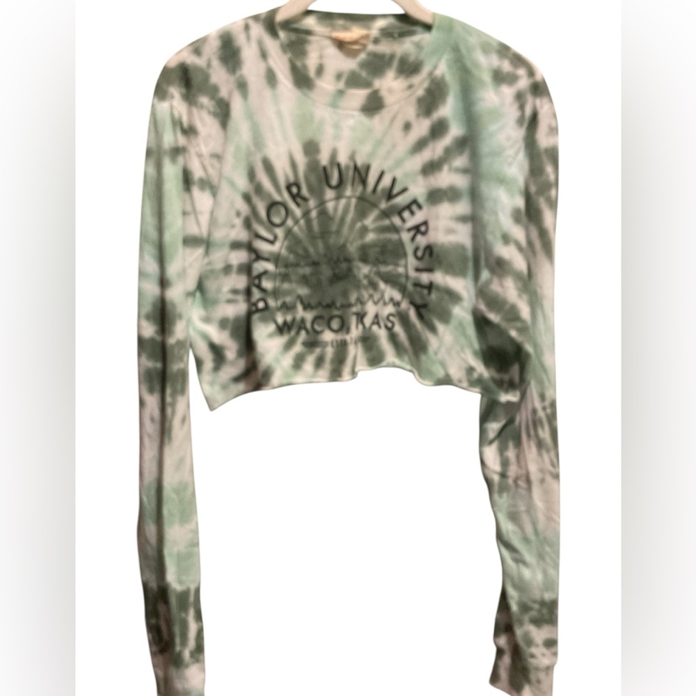Baylor Bears Collegiate Crop LongSleeve  Shirt.